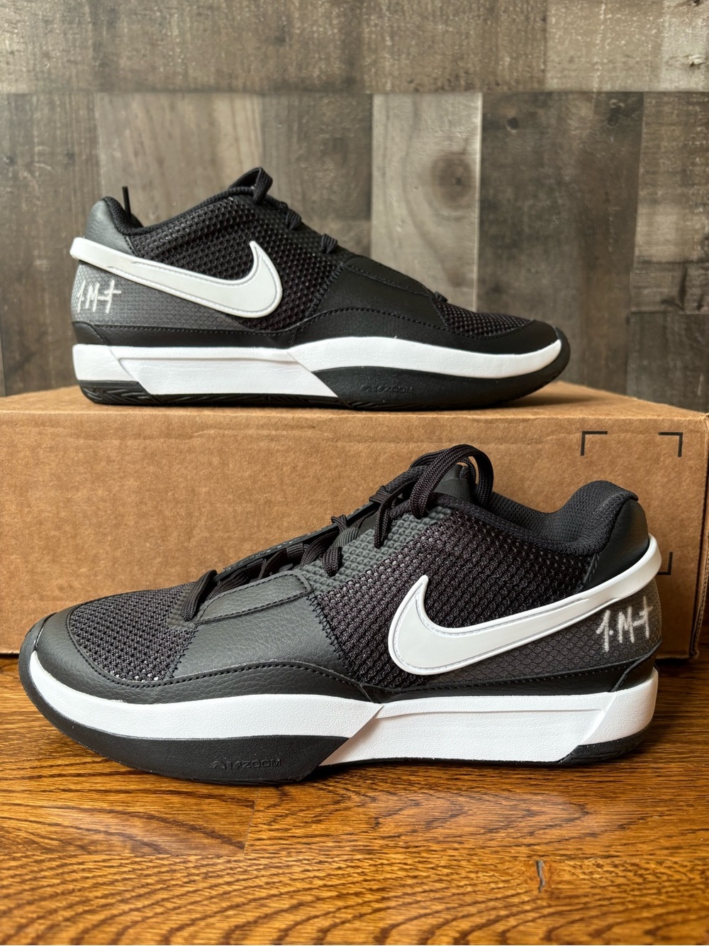 Nike Ja Morant 1 TB Promo Basketball Shoes Black Men's Size 8 FV1303-001